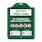 Signmission Do Not Park Here No Hazardous Waste Accepted, Green & White Aluminum Sign, 18" H, GW-1824-24147 A-DES-GW-1824-24147 - alternate 1